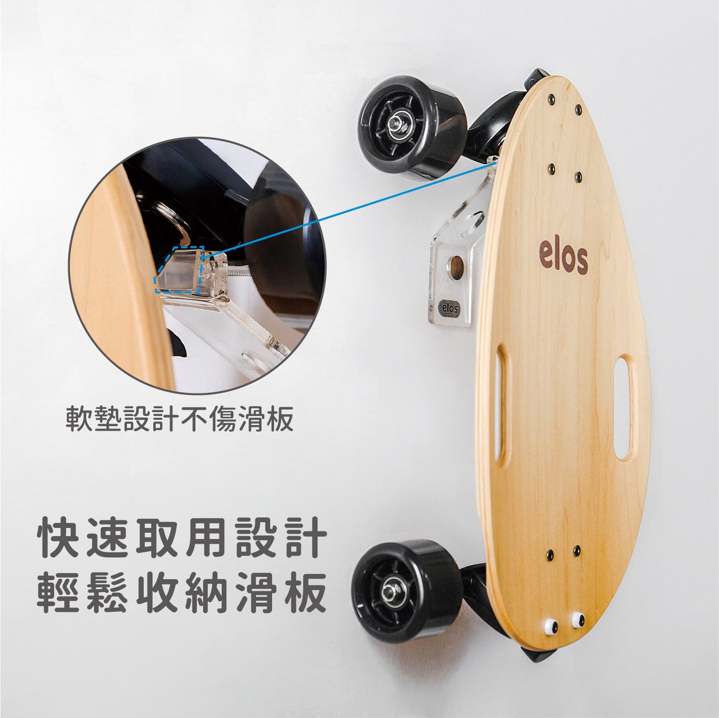 Elos 2合1滑板壁掛架