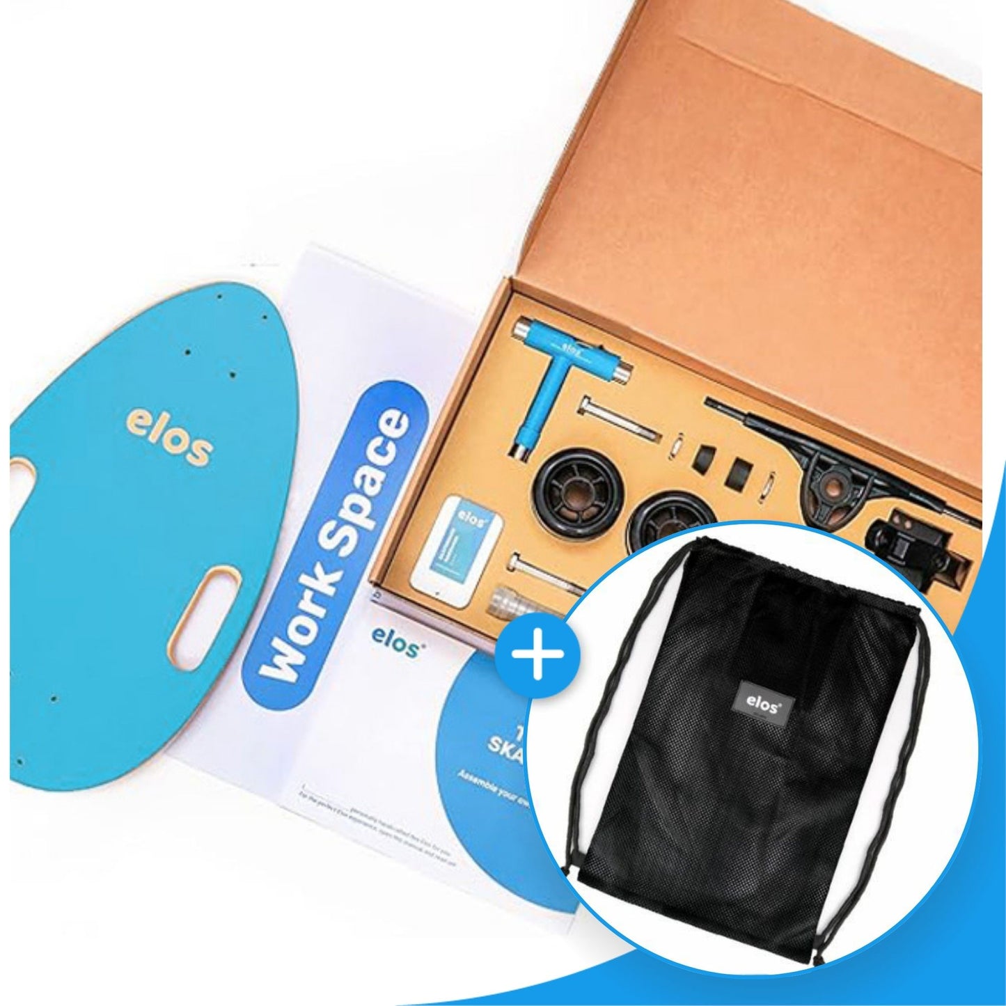 Elos滑板DIY組 x 透氣收納袋隨行組